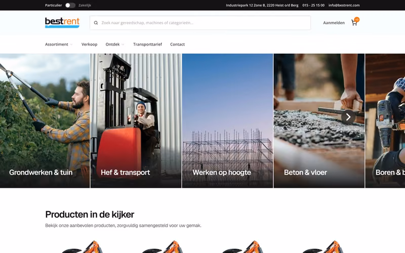 Homepage van Bestrent