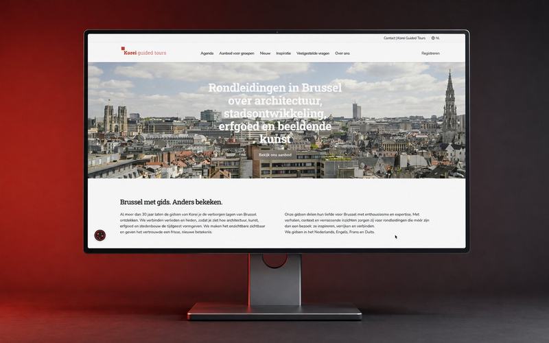 De homepage van Korei