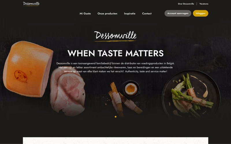 Homepage van Dessomville