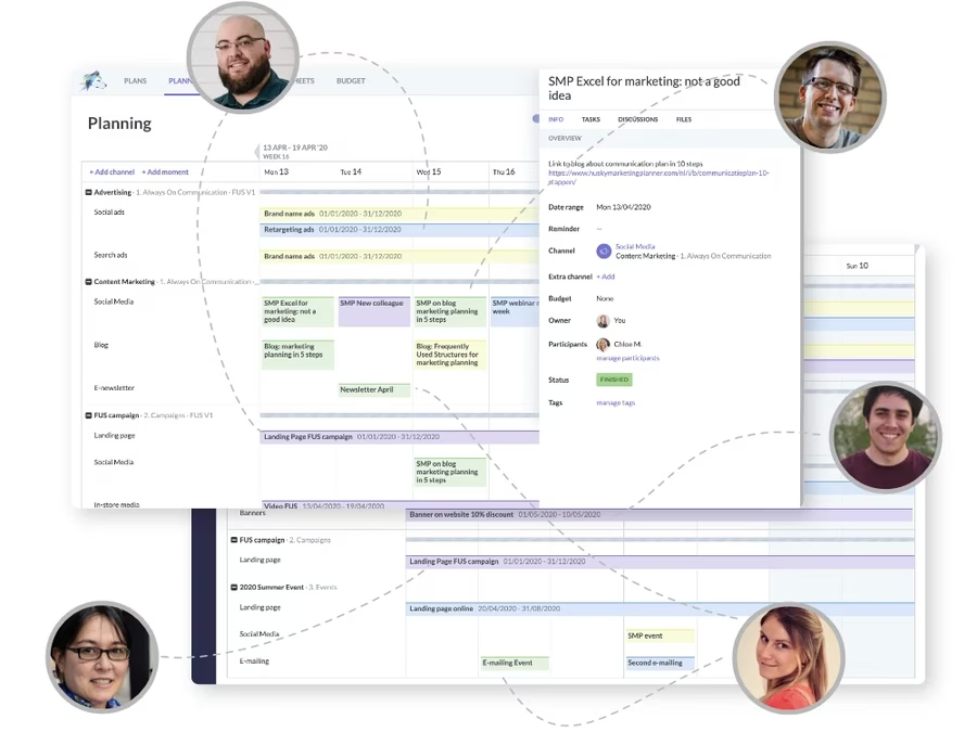 Husky Marketing Planner webapplicatie